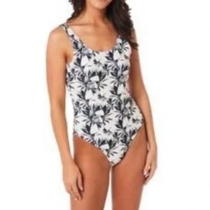 Nicole Miller Studio Moonless Night Scoop Back One Piece Swim